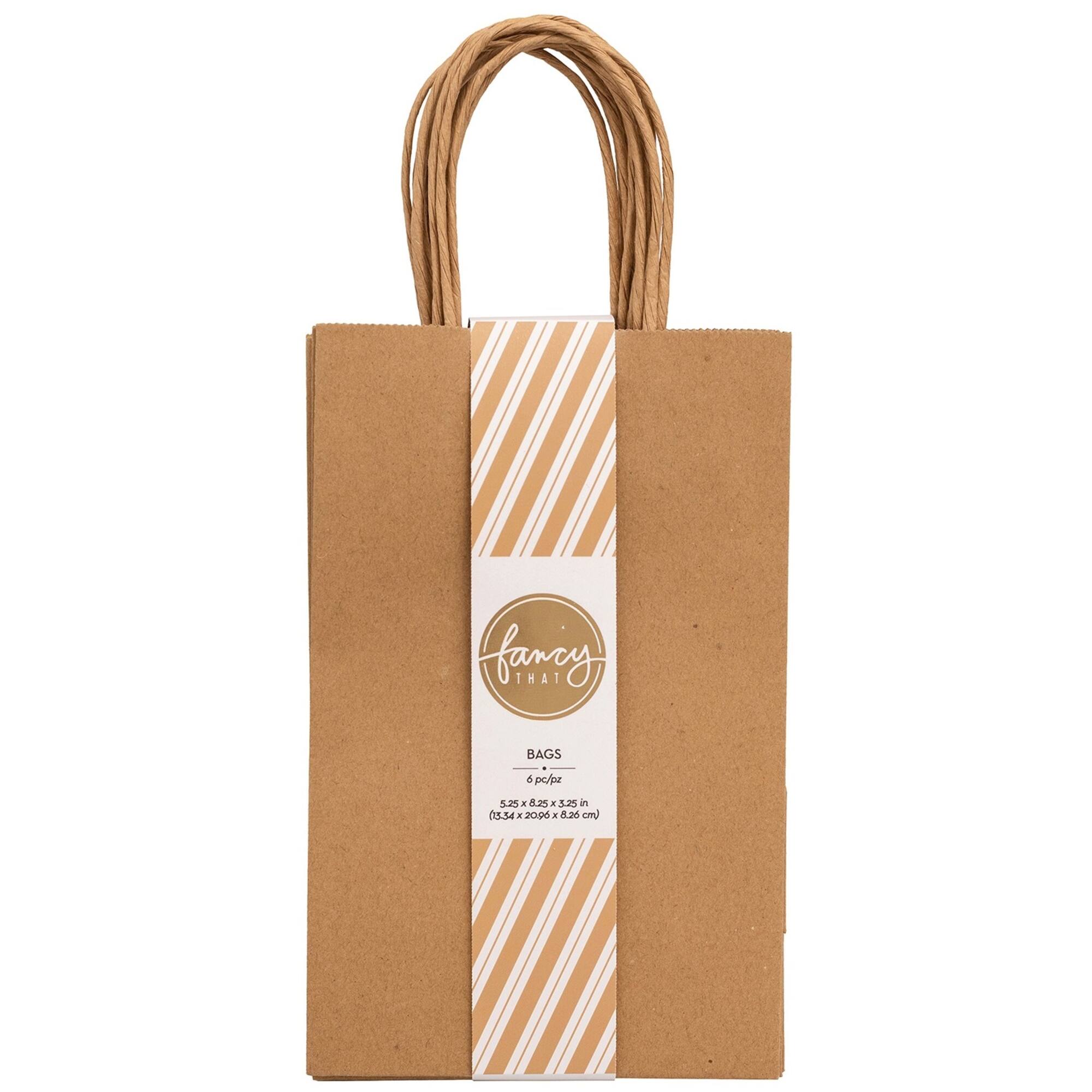 American Crafts™ Fancy That Small Kraft Gift Bags, 6ct.